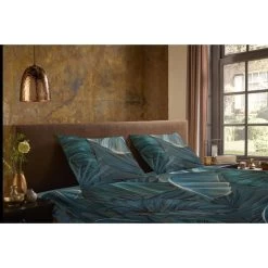 Pure Dekbedovertrek "Joost" - Petrol - (240x220 Cm) -Bedbekleding schommelt. 1000084867 0110