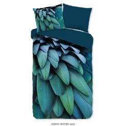 Pure Dekbedovertrek "Heather" - Petrol - (140x220 Cm)