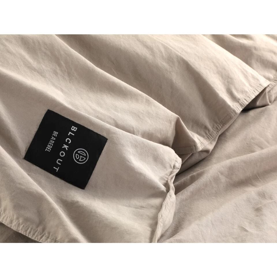 BLCKOUT Dekbedovertrek Oslo - 240x200/220 - Zand 3 BLCKOUT Dekbedovertrek Oslo - 240x200/220 - Zand - Afbeelding 3
