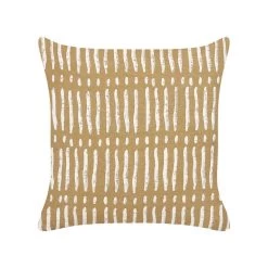 Beliani Sierkussen SALIX - Beige Katoen