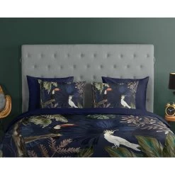 Good Morning Dekbedovertrek "Pango" - Blauw - (240x220 Cm) -Bedbekleding schommelt. 1000091355 0110