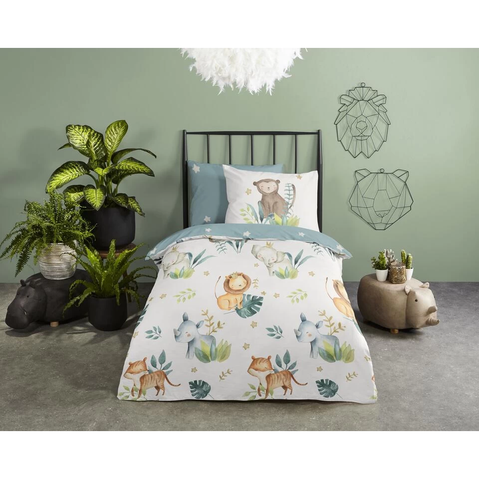 Good Morning Dekbedovertrek "Posy" - Multi - (140x220 Cm) 2 Good Morning Dekbedovertrek "Posy" - Multi - (140x220 Cm) - Afbeelding 2