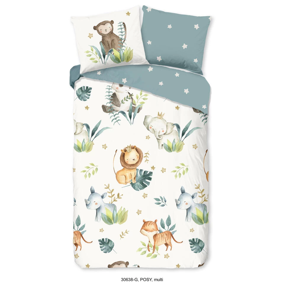 Good Morning Dekbedovertrek "Posy" - Multi - (140x220 Cm) 1 Good Morning Dekbedovertrek "Posy" - Multi - (140x220 Cm)