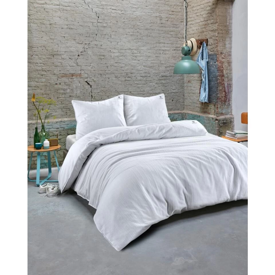 BLCKOUT Dekbedovertrek Odessa - 240x200/220 - Wit 2 BLCKOUT Dekbedovertrek Odessa - 240x200/220 - Wit - Afbeelding 2