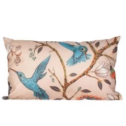 Anna's Collection Buitenkussen Bloem - Creme - 30 X 50 Cm