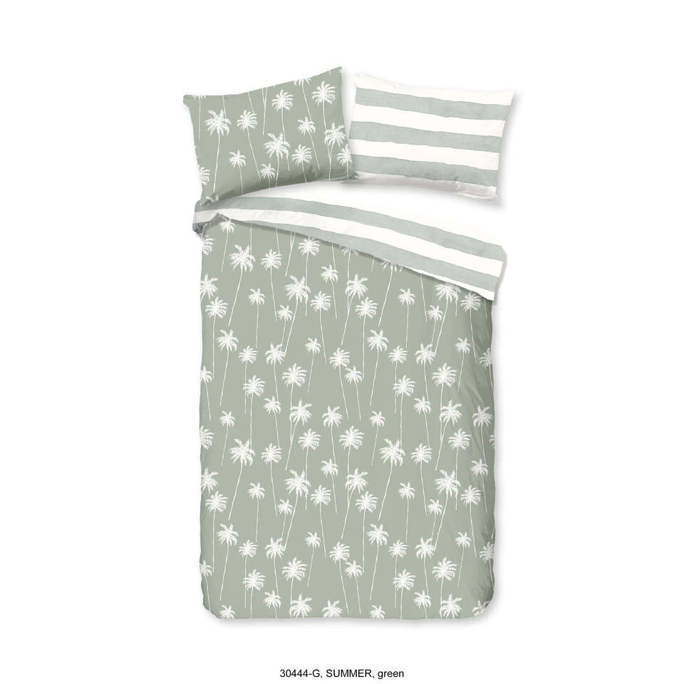 Good Morning Dekbedovertrek "Summer" - Groen - (120x150 Cm) 1 Good Morning Dekbedovertrek "Summer" - Groen - (120x150 Cm)