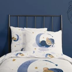 Good Morning Dekbedovertrek "Sleeping" - Ecru - (120x150 Cm) -Bedbekleding schommelt. 1000094430 0104