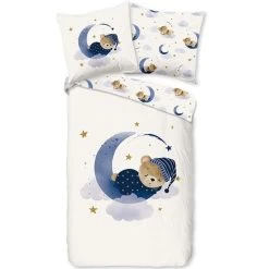 Good Morning Dekbedovertrek "Sleeping" - Ecru - (120x150 Cm)