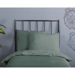 Good Morning Dekbedovertrek "" - Groen - (120x150 Cm) -Bedbekleding schommelt. 1000094460 0111