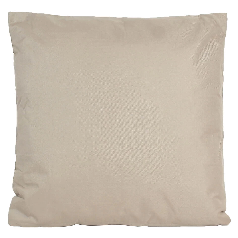 Anna's Collection Buitenkussen - Taupe - 60 X 60 Cm 1 Anna's Collection Buitenkussen - Taupe - 60 X 60 Cm