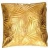 Atmosphera Sierkussen - Palmen Print - Okergoud - 40 X 40 Cm