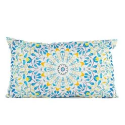 Anna's Collection Buitenkussen Mandala - Blauw - 30 X 50 Cm