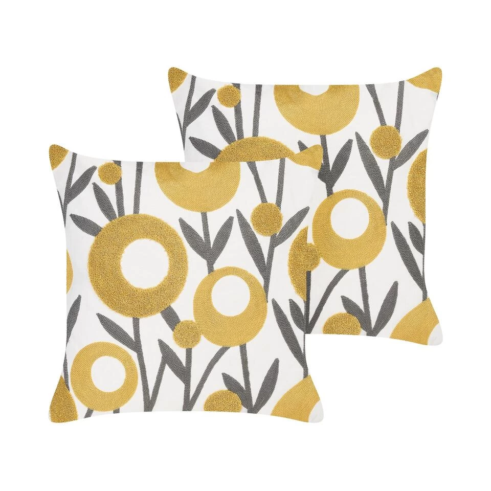 Beliani Sierkussen SHALLOT - Multicolor Katoen 1 Beliani Sierkussen SHALLOT - Multicolor Katoen