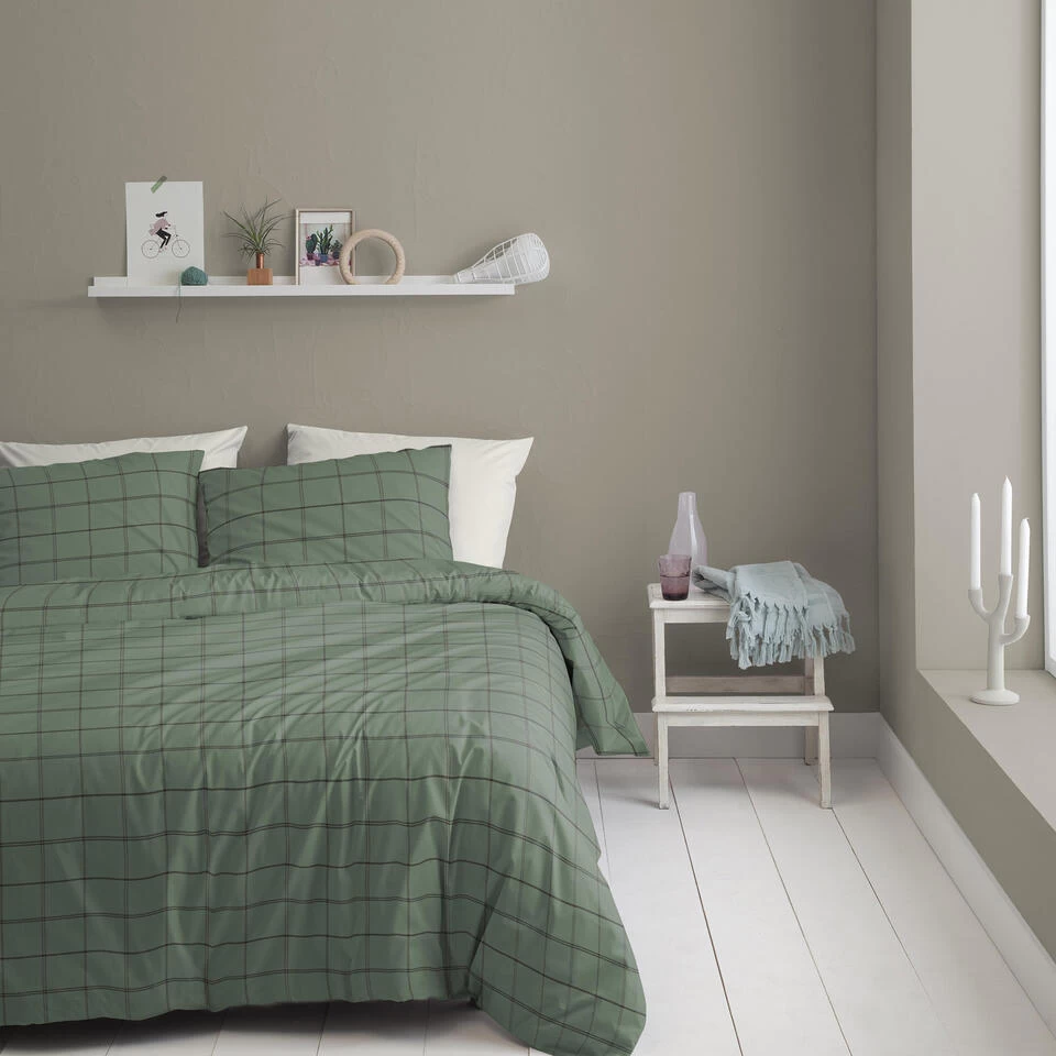 Cinderella Dekbedovertrek Kody - Flanel - 260x200/220 Cm - Green 2 Cinderella Dekbedovertrek Kody - Flanel - 260x200/220 Cm - Green - Afbeelding 2