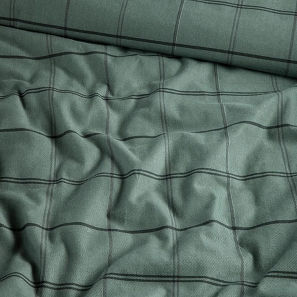 Cinderella Dekbedovertrek Kody - Flanel - 260x200/220 Cm - Green 4 Cinderella Dekbedovertrek Kody - Flanel - 260x200/220 Cm - Green - Afbeelding 4