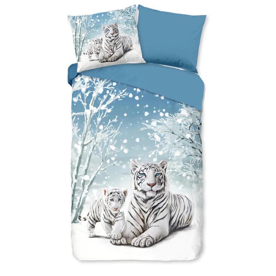 Good Morning Dekbedovertrek "Safe" - Blauw - (140x220 Cm) 1 Good Morning Dekbedovertrek "Safe" - Blauw - (140x220 Cm)