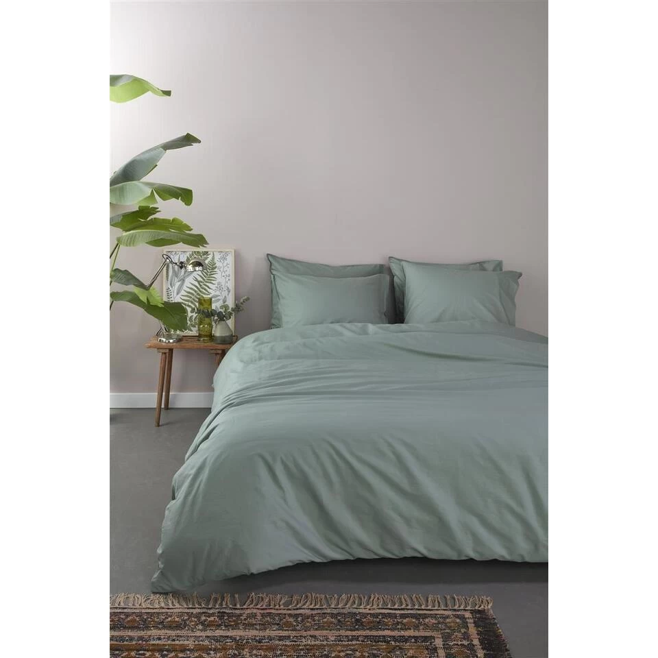 Ambiante Dekbedovertrek Bamboo Uni Green-Lits-jumeaux (260 X 200/220 Cm) 3 Ambiante Dekbedovertrek Bamboo Uni Green-Lits-jumeaux (260 X 200/220 Cm) - Afbeelding 3