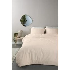 Ambiante Dekbedovertrek Bamboo Uni Sand-1-persoons (140 X 200/220 Cm) -Bedbekleding schommelt. 1000098855 0102