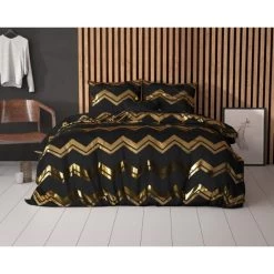 Sleeptime Dekbedovertrek Wave Zwart -Lits-jumeaux (240 X 200/220 Cm) -Bedbekleding schommelt. 1000098858 0102