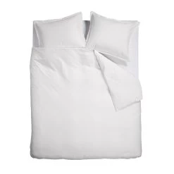 Ambiante Dekbedovertrek Bamboo Uni White-1-persoons (140 X 200/220 Cm)