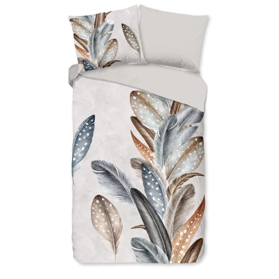 Good Morning Dekbedovertrek "Eina" - Zand - (140x220 Cm) 1 Good Morning Dekbedovertrek "Eina" - Zand - (140x220 Cm)