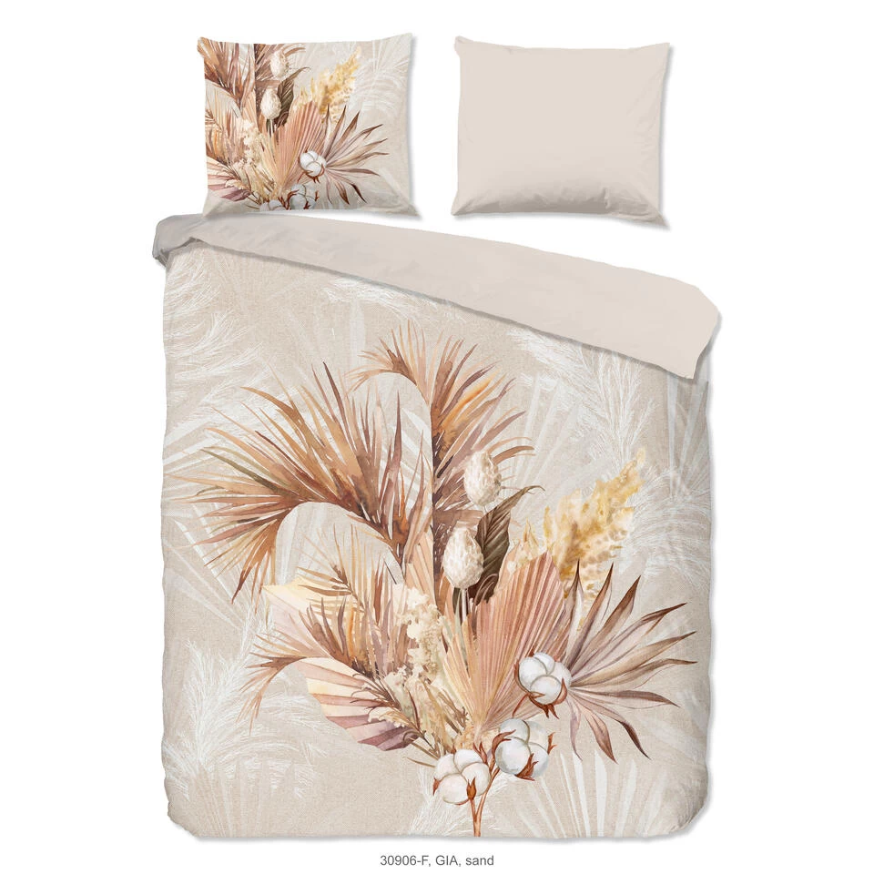 Good Morning Dekbedovertrek "Gia" - Zand - (240x220 Cm) 1 Good Morning Dekbedovertrek "Gia" - Zand - (240x220 Cm)
