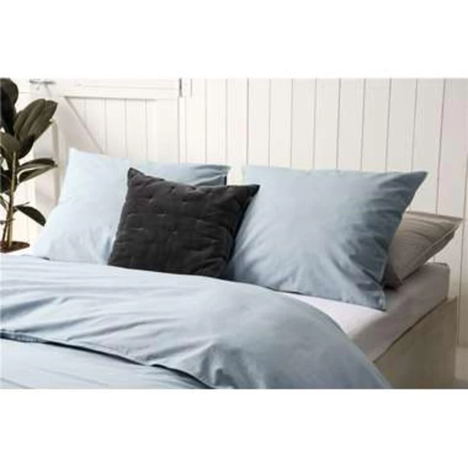 Walra - Dekbedovertrek Vintage Cotton - 240x220 Cm - Jeans Blauw 2 Walra - Dekbedovertrek Vintage Cotton - 240x220 Cm - Jeans Blauw - Afbeelding 2