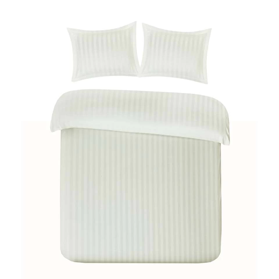 Papillon Dekbedovertrek Satijn Streep - 200x200/220 Cm - Crème 1 Papillon Dekbedovertrek Satijn Streep - 200x200/220 Cm - Crème