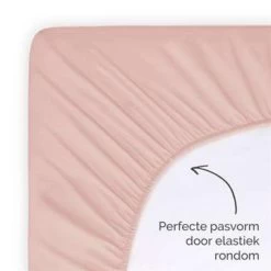 Byrklund - Hoeslaken Katoen - 180x220 Cm - Oud Roze -Bedbekleding schommelt. 1163037447 0103