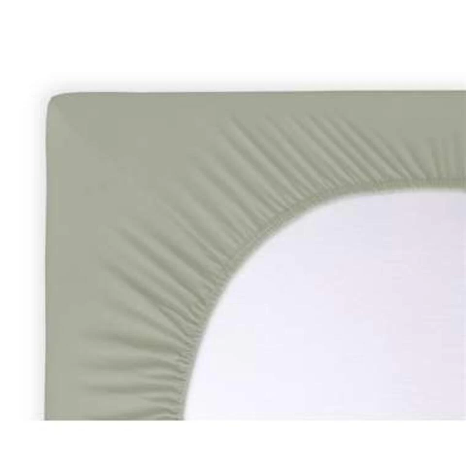 Byrklund - Hoeslaken Jersey - 90x200 Cm - Grijsgroen 2 Byrklund - Hoeslaken Jersey - 90x200 Cm - Grijsgroen - Afbeelding 2