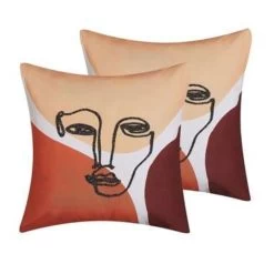 Beliani Sierkussen RUDBEKIA - Multicolor Polyester