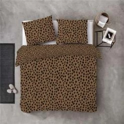 Byrklund - Dekbedovertrek Go Wild - 140x220 Cm - Cognac -Bedbekleding schommelt. 1315552873 0102