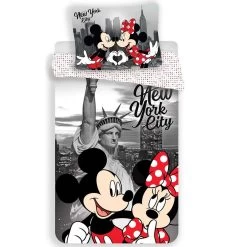 Disney Minnie Mouse New York - Dekbedovertrek-140x200cm
