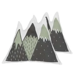 Beliani Sierkussen INDORE - Groen Katoen