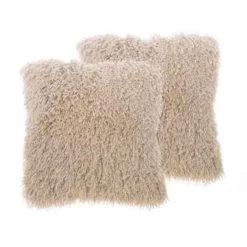 Beliani Sierkussen CIDE - Beige Polyester