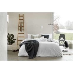 Walra - Dekbedovertrek Vintage Cotton - 200x220 Cm - Wit 6 Walra - Dekbedovertrek Vintage Cotton - 200x220 Cm - Wit -Bedbekleding schommelt. 1369453039 0103