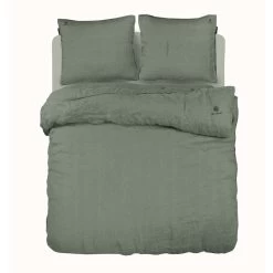 BLCKOUT Alabama - Linnen - Dekbedovertrek - 240x200/220 Cm - Groen