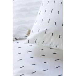 Walra - Dekbedovertrek More Dashes - 140x220 Cm - Wit / Grijs 6 Walra - Dekbedovertrek More Dashes - 140x220 Cm - Wit / Grijs -Bedbekleding schommelt. 1474564398 0102
