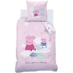 Peppa Pig Dekbedovertrek Dream - Eenpersoons - 140 X 200 Cm - Katoen