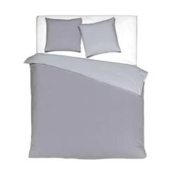 Mistral Home Dekbedovertrek 100% Gewassen Katoen Grijs 260x240 Cm