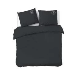 Dindi Home - Dekbedovertrek Plain Beauty - 240x220 Cm - Zwart