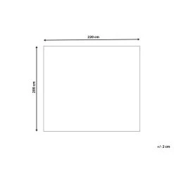 Beliani Plaid BJAS - Wit Polyester -Bedbekleding schommelt. 15f0e653c38b44ffa1da81c0f65db3f0