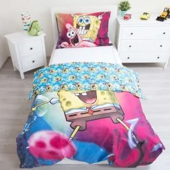 SpongeBob Dekbedovertrek Fun - Eenpersoons - 140 X 200 Cm - Multi -Bedbekleding schommelt. 1748340276 0102