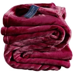 De Witte Lietaer Fleece Plaid Cosy - 150 X 200 Cm - Beet Red