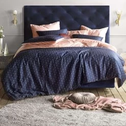 De Witte Lietaer Dekbedovertrek Idyllic - 260 X 240 Cm - Blauw -Bedbekleding schommelt. 1877421940 0102