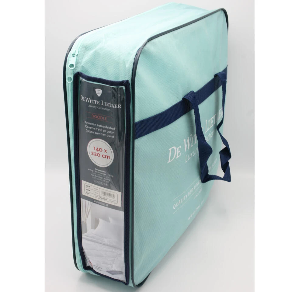 De Witte Lietaer Zomerdekbed - Eenpersoons - 140 X 220 Cm - Katoen 2 De Witte Lietaer Zomerdekbed - Eenpersoons - 140 X 220 Cm - Katoen - Afbeelding 2