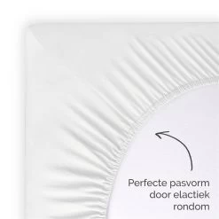 Byrklund - Hoeslaken Katoen - 180x220 Cm - Wit -Bedbekleding schommelt. 1937585483 0103