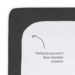 Byrklund - Hoeslaken Jersey - 90x200 Cm - Antraciet -Bedbekleding schommelt. 1948115879 0103