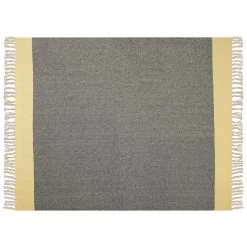 Beliani Plaid LAPU - Grijs Katoen -Bedbekleding schommelt. 22fd4fd763f64a3bbc6b58edf8789265