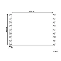 Beliani Plaid THAPREK - Beige Acryl -Bedbekleding schommelt. 22feaf7d0aa543f3b0a6179e705f505d